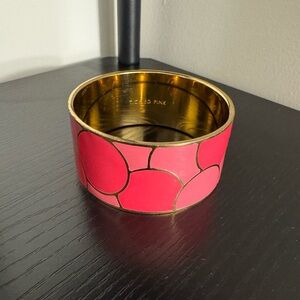 Kate Spade Gold and Pink Floral Bracelet